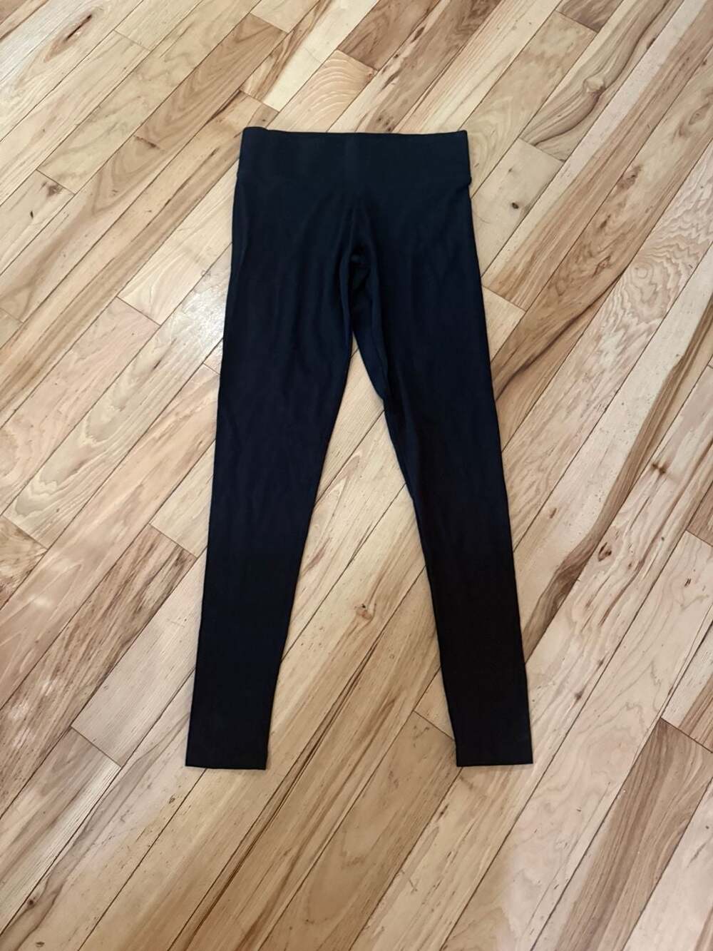 Victoria's Secret PINK Black Leggings with Logo Waistband